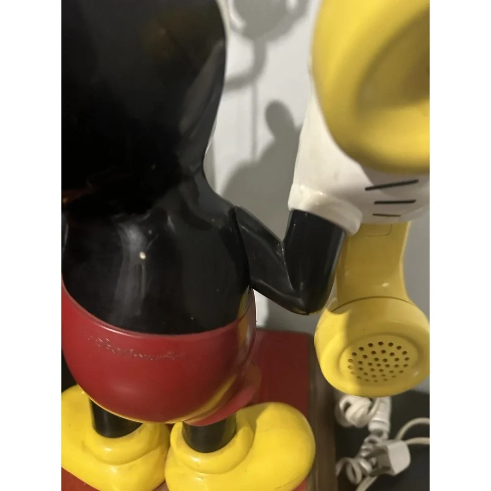 Vintage Disney Mickey Mouse Phone Lamp Phone & Lamp Works As Should